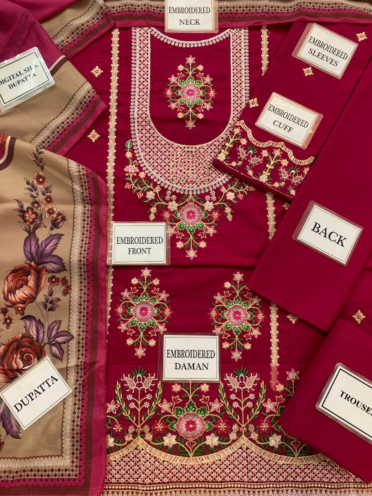 ANEELA’S EMBROIDERED LAWN - 3 PC UNSTITCHED
