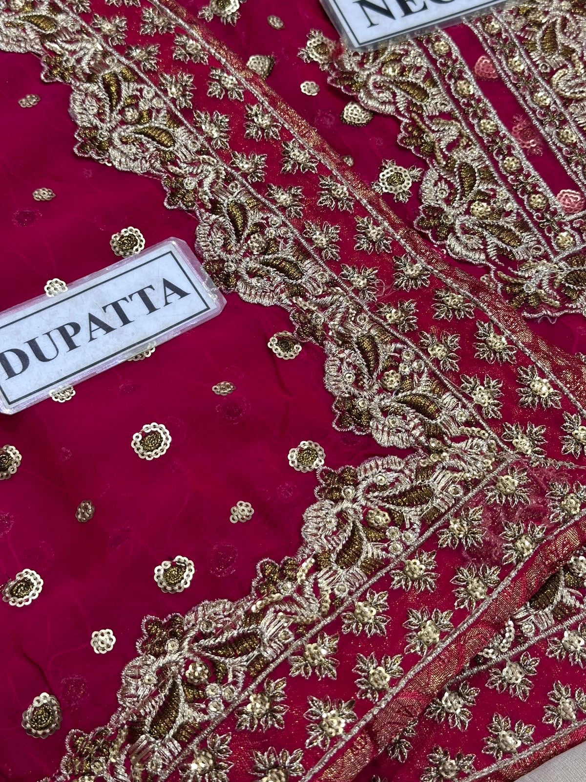 POSHKARI LUXURY EMBROIDERED CHIFFON - 3 PC UNSTITCHED