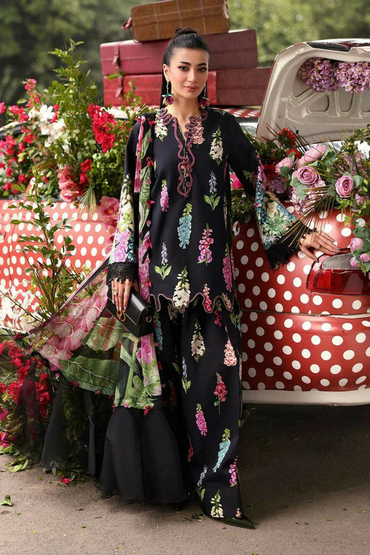 MARIA B DIGITAL PRINTED EMBROIDERED LAWN - 3 PC UNSTITCHED