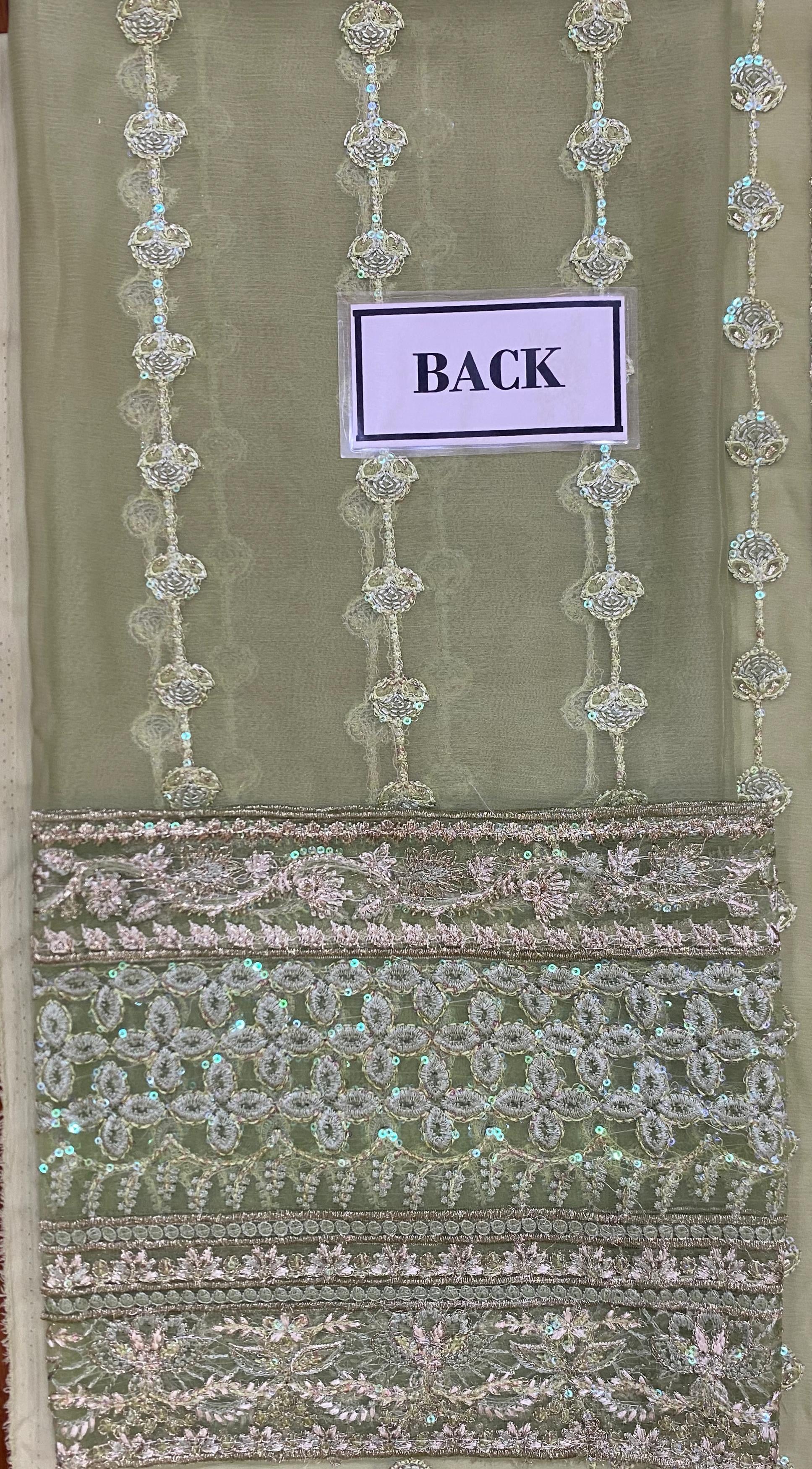 GULAAL LUXURY EMBROIDERED CHIFFON - 3 PC UNSTITCHED