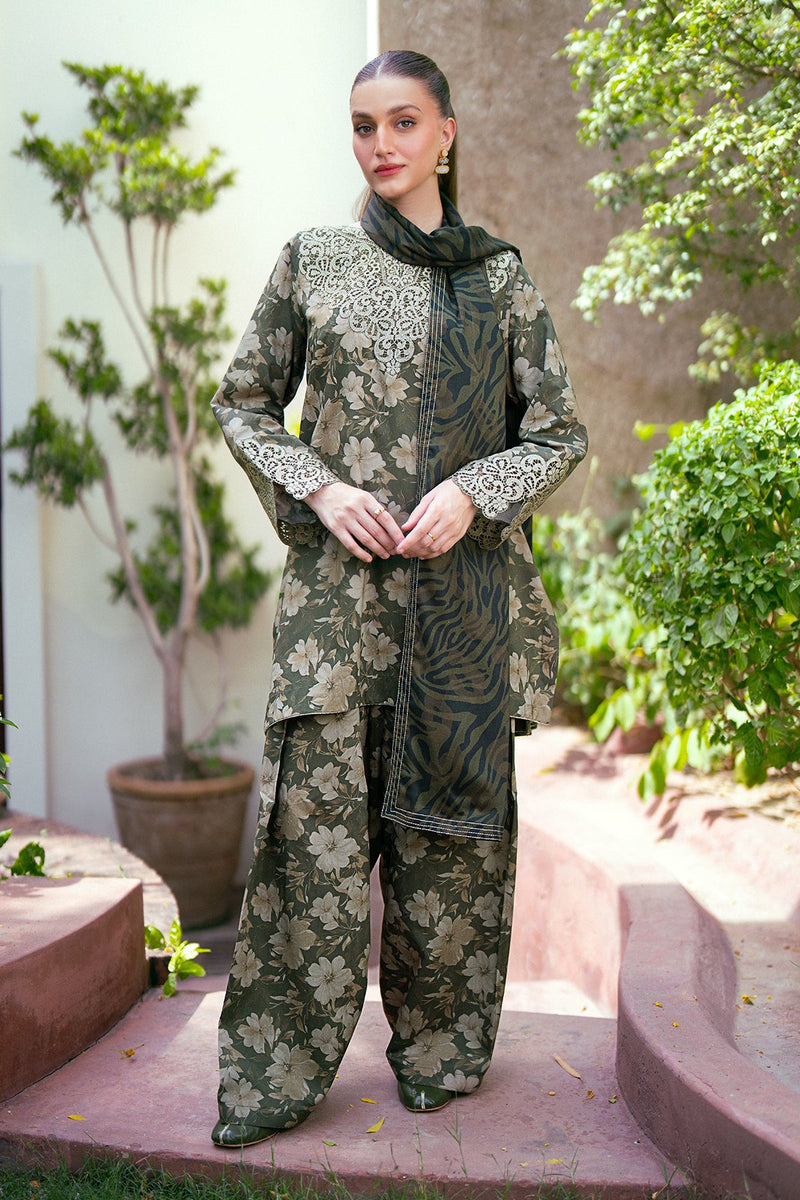 BAROQUE FORMALS PRINTED EMBROIDERED LAWN - 3 PC UNSTITCHED