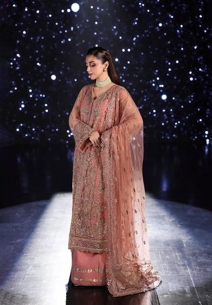ELAF BAREEZE NET HAND EMBELLISHED & EMBROIDERED 3 PC UNSTITCHED