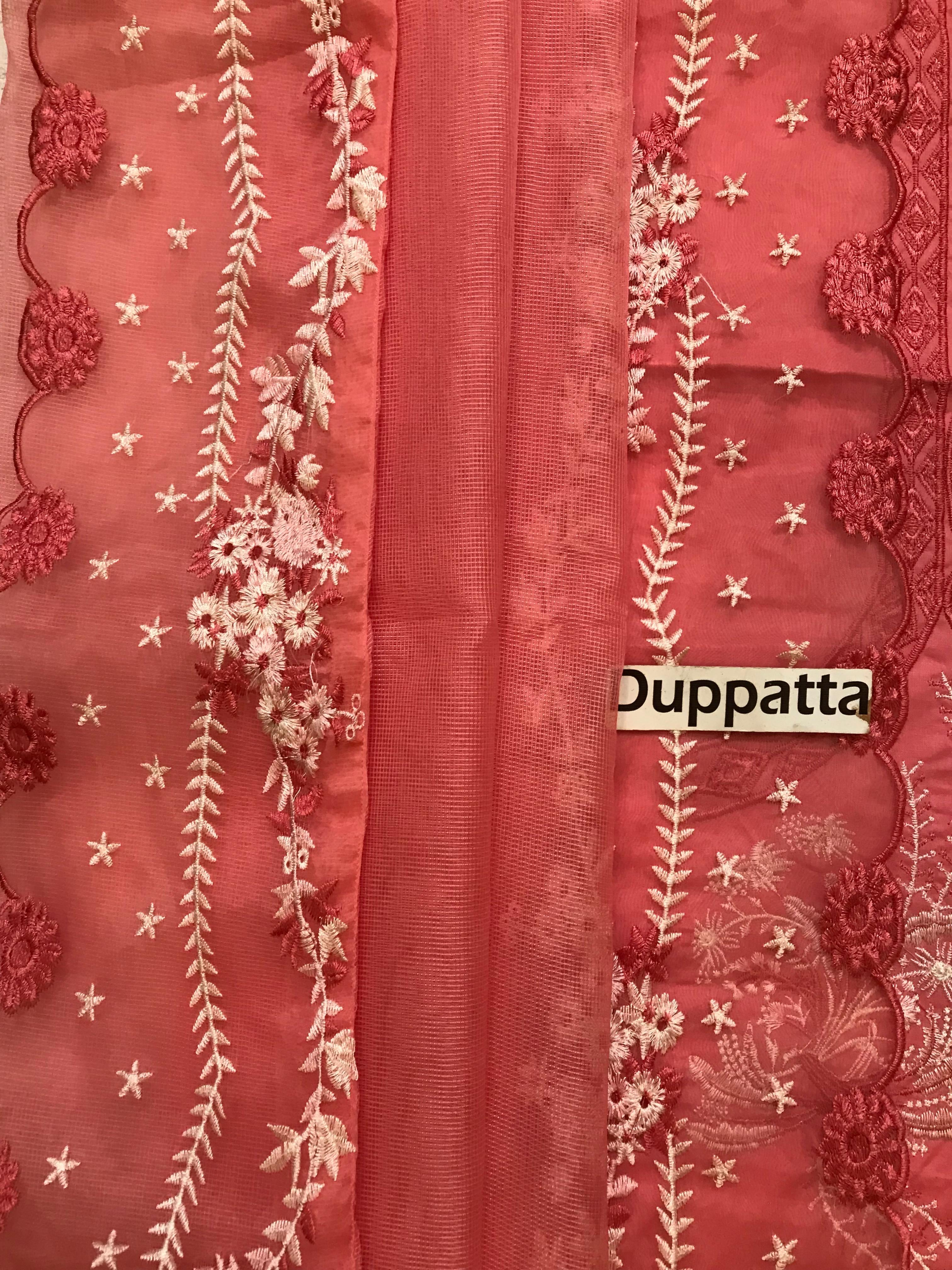 SAIRA SHAKIRA CHIKANKARI EMBROIDERED LAWN - 3 PC UNSTITCHED