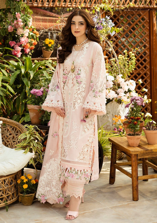 ELAF CHIKANKARI EMBROIDERED LAWN - 3 PC UNSTITCHED