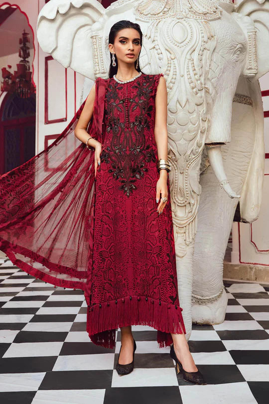 MARIA B FORMALS EMBROIDERED PRINTED LAWN - 3 PC UNSTITCHED