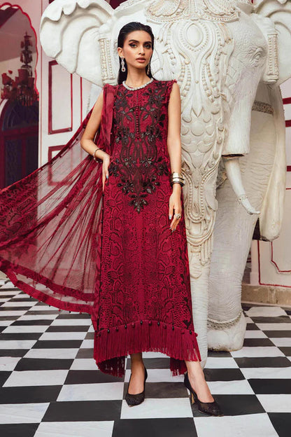 MARIA B FORMALS EMBROIDERED PRINTED LAWN - 3 PC UNSTITCHED