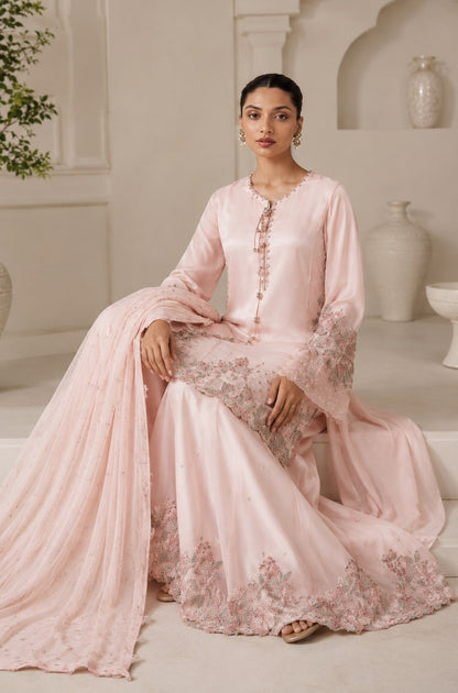 IZNIK EMBROIDERED CHIFFON - 3 PC UNSTITCHED