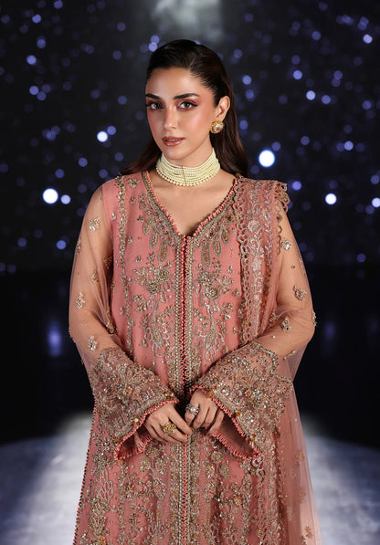 ELAF BAREEZE NET HAND EMBELLISHED & EMBROIDERED 3 PC UNSTITCHED