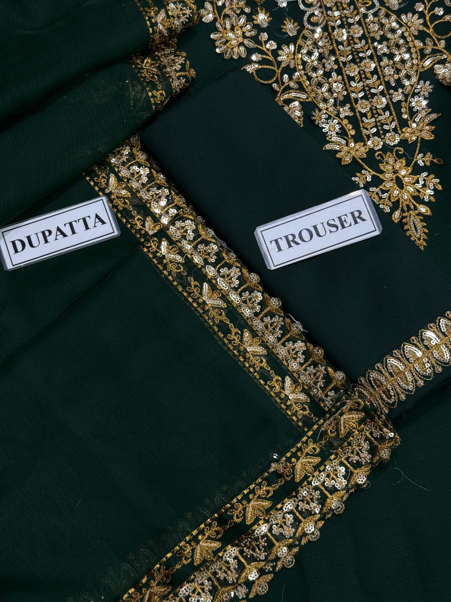 BAROQUE EMBROIDERED CHIFFON - 3 PC UNSTITCHED