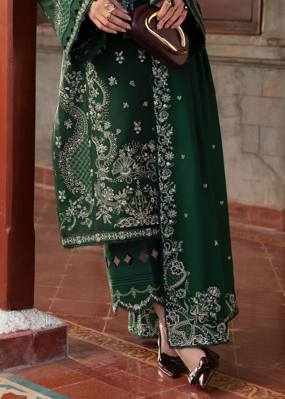 KANWAL MALIK EMBROIDERED LAWN - 3 PC UNSTITCHED