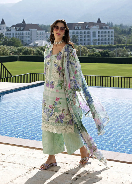 ELAF EMBROIDERED PRINTED LAWN - 3 PC UNSTITCHED