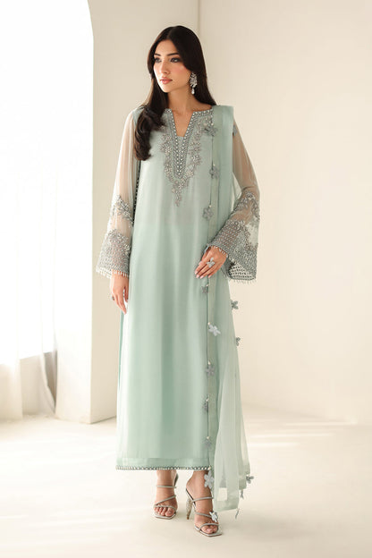 BAROQUE EMBROIDERED CHIFFON - 3 PC UNSTITCHED