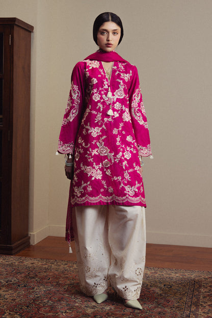 ZARA SHAHJAHAN EMBROIDERED LAWN - 3 PC UNSTITCHED