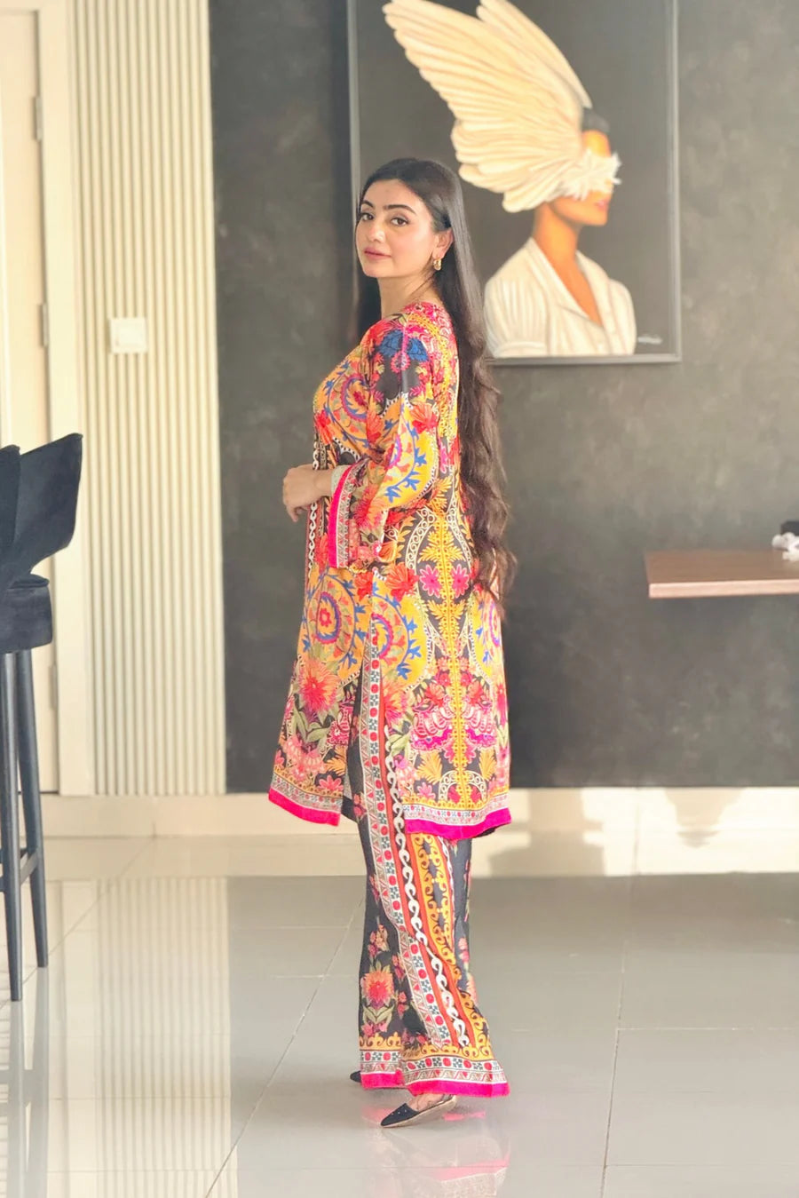 HOORAIN’S PRET DIGITAL PRINTED SILK - 2 PC STITCHED