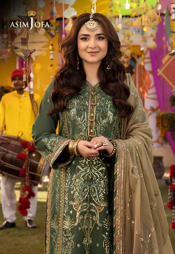 ASIM JOFA EMBROIDERED CHIFFON - 3 PC UNSTITCHED