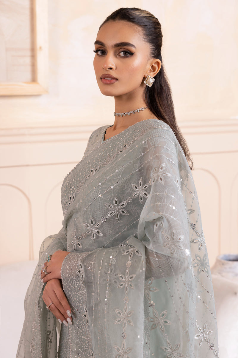 JAZMIN LUXURY EMBROIDERED CHIFFON - 3 PC UNSTITCHED