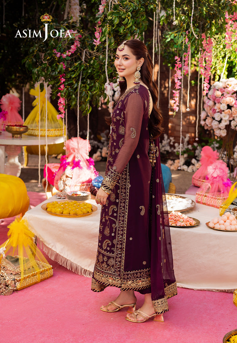 ASIM JOFA EMBROIDERED CHIFFON - 3 PC UNSTITCHED
