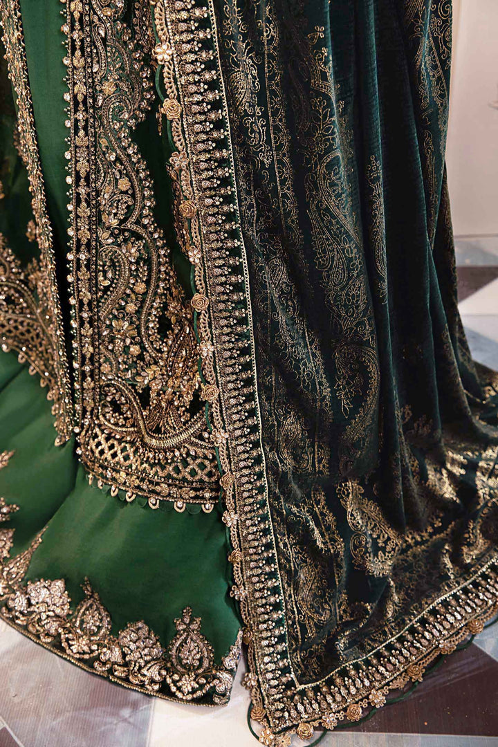 MARIA B LUXURY WEDDING EMBROIDERED VELVET - 3 PC UNSTITCHED