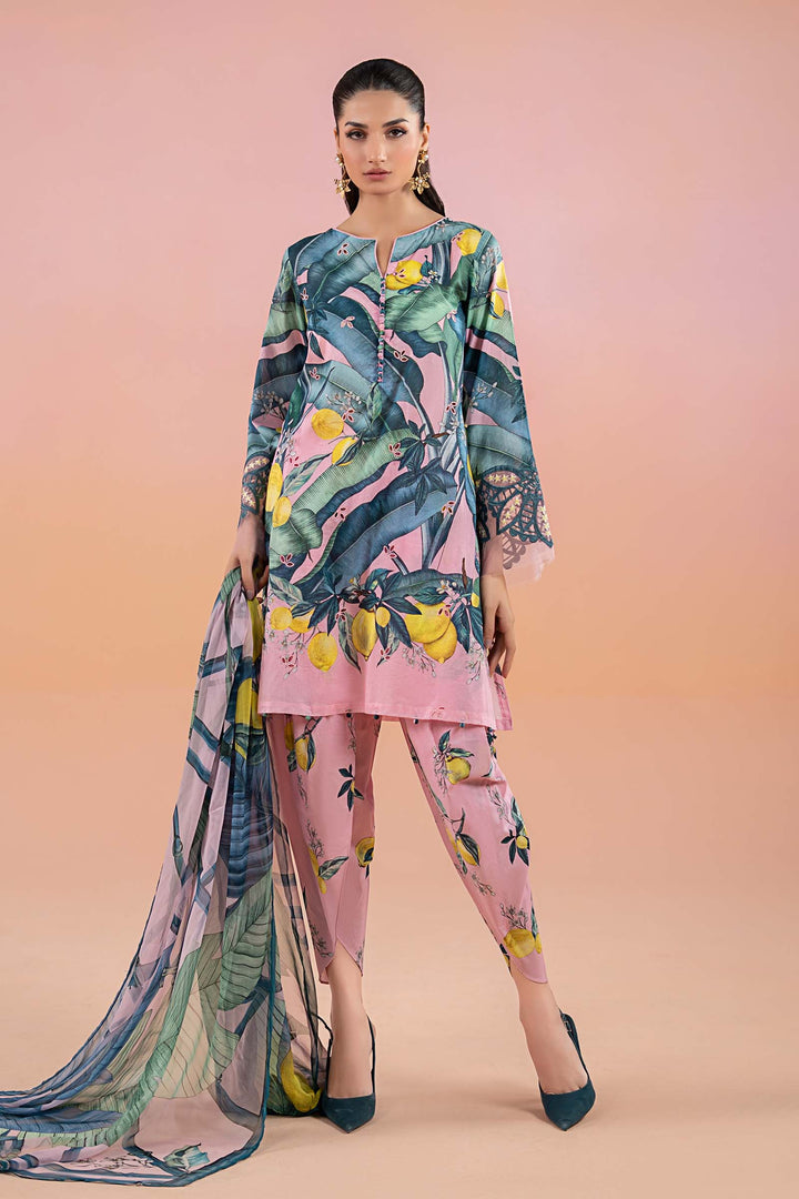 MARIA B FORMALS PRINTED EMBROIDERED LAWN 25 -3 PC UNSTITCHED