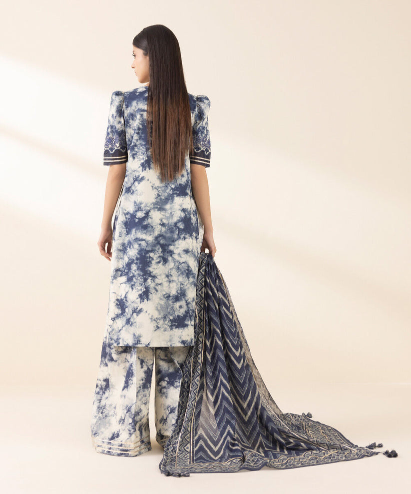 SAPPHIRE EMBROIDERED PRINTED LAWN - 3 PC UNSTITCHED
