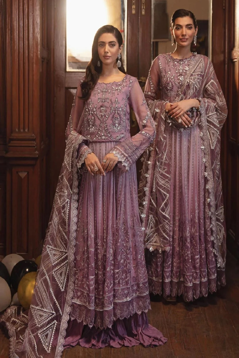 IZNIK LUXURY EMBROIDERED CHIFFON MAXI - 3 PC UNSTITCHED