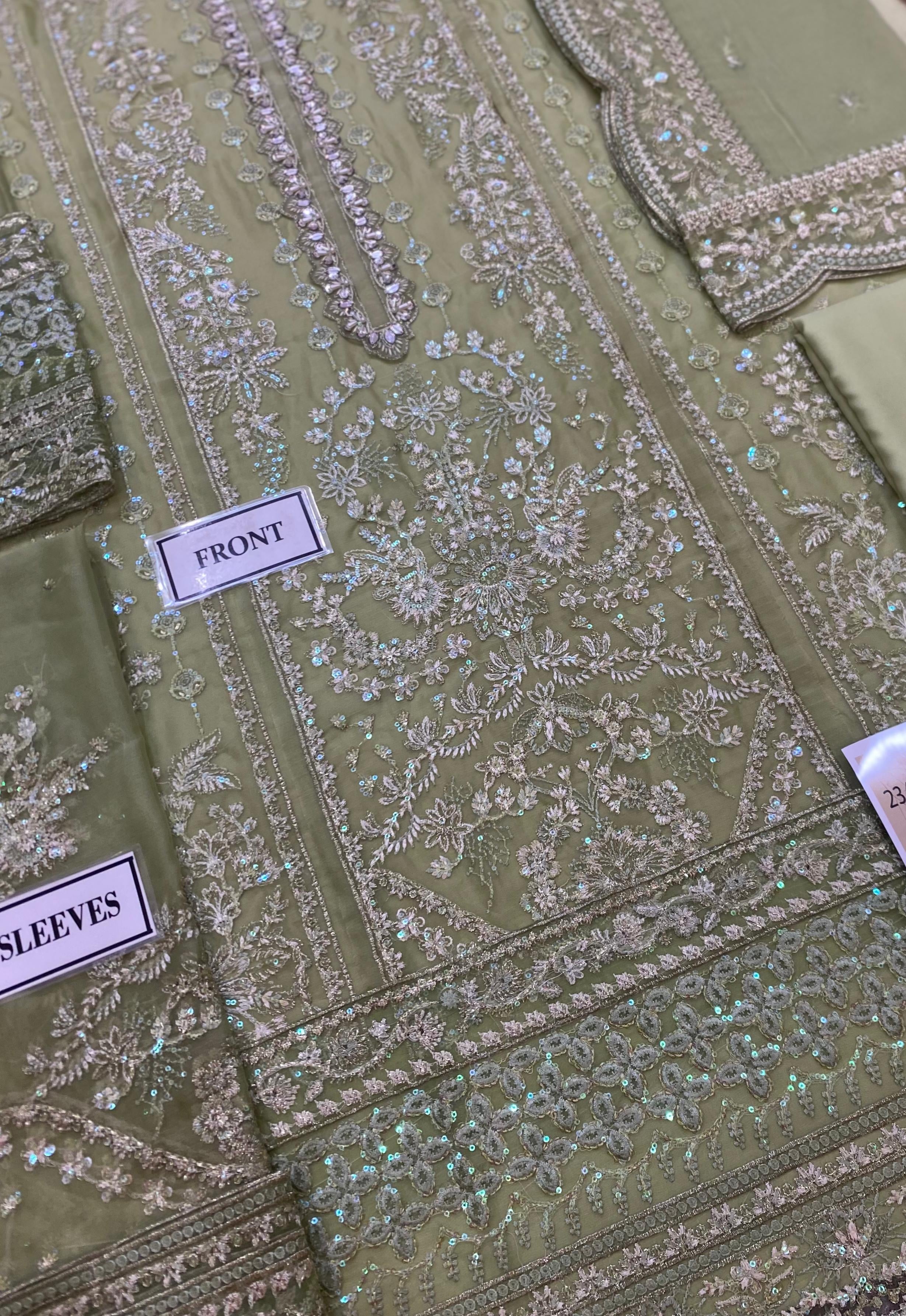 GULAAL LUXURY EMBROIDERED CHIFFON - 3 PC UNSTITCHED