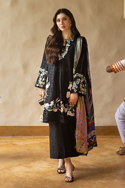 MUSHQ EMBROIDERED CHIKANKARI LAWN - 3 PC UNSTITCHED