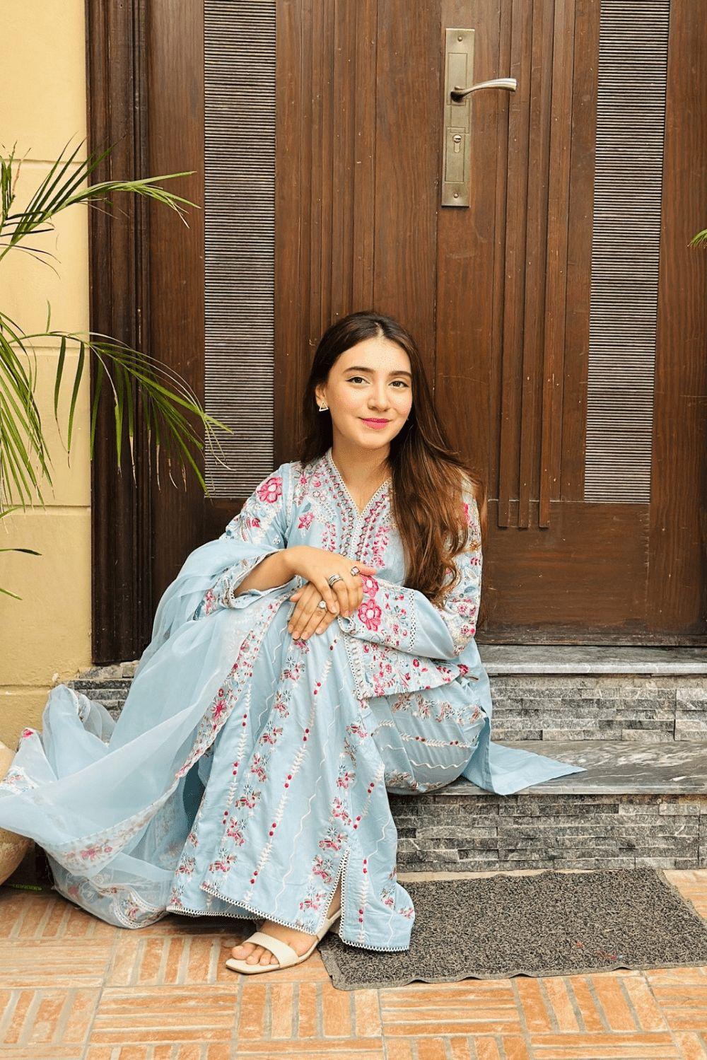 HOORAIN’S PRET EMBROIDERED COTTON - 3 PC STITCHED