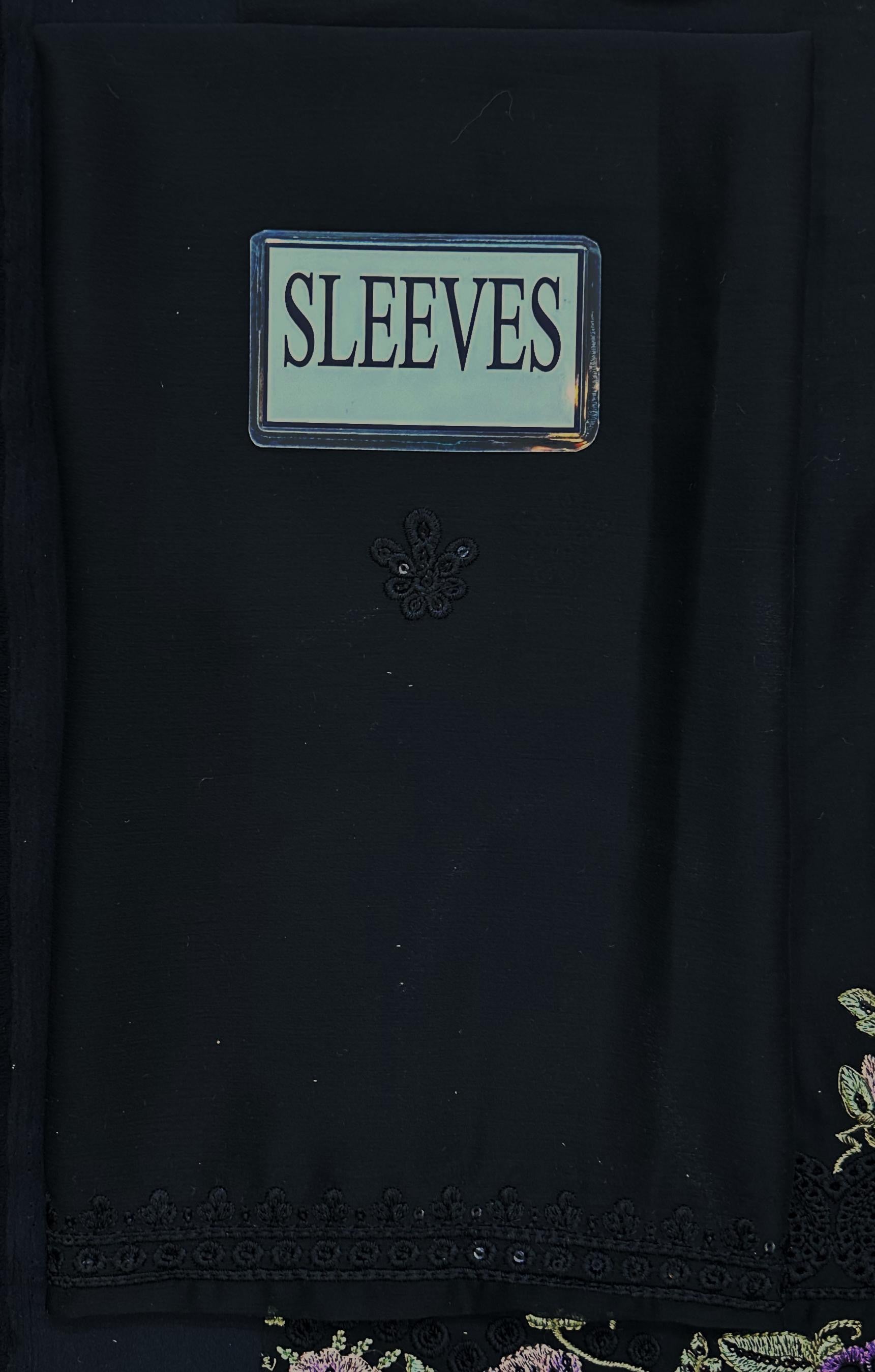 HOORAIN’S PREMIUM EMBROIDERED CHIFFON - 3 PC UNSTITCHED