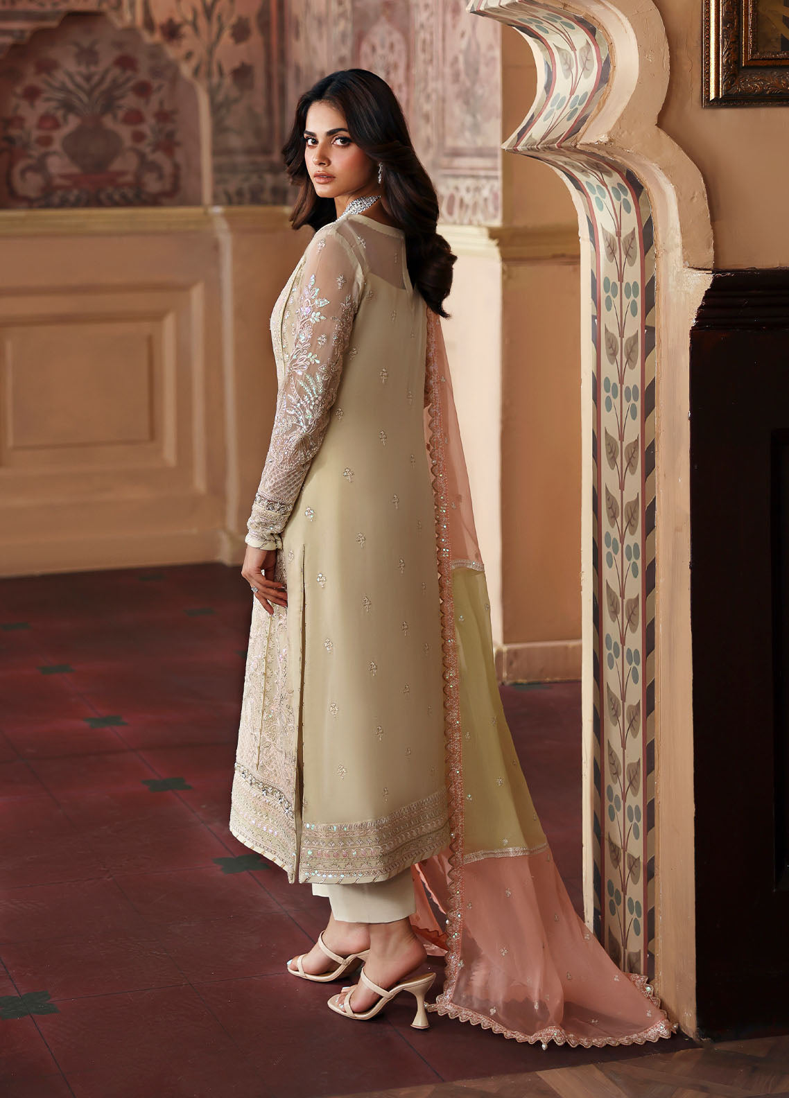 GULAAL LUXURY EMBROIDERED CHIFFON - 3 PC UNSTITCHED
