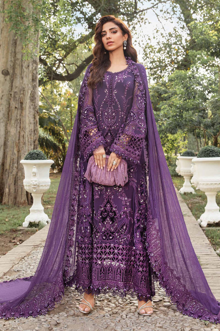 MARIA B LUXURY WEDDING EMBROIDERED CHIFFON - 3 PC UNSTITCHED