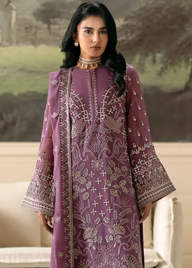 FLOSSIE LUXURY EMBROIDERED CHIFFON - 3 PC UNSTITCHED
