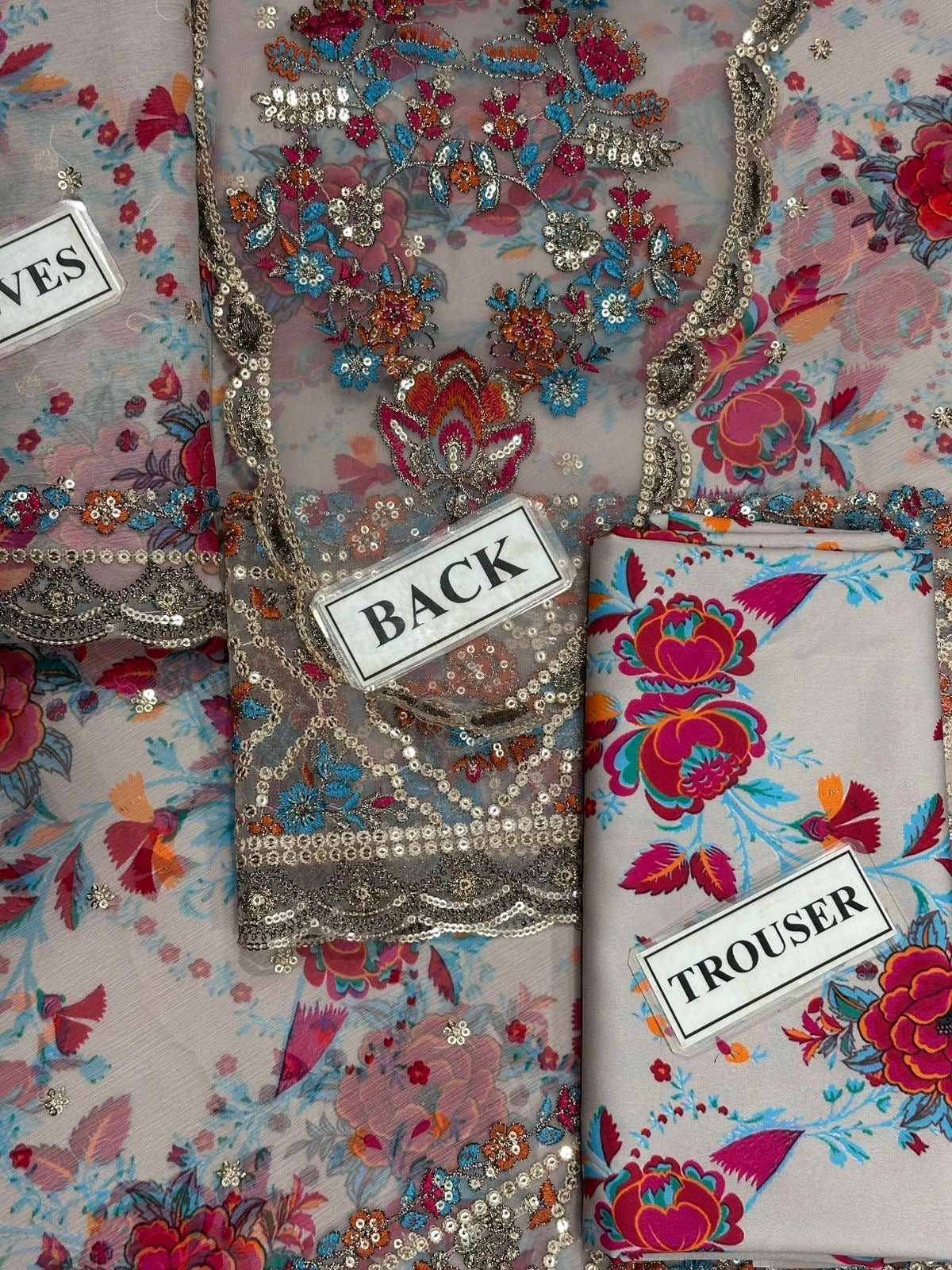CHARIZMA EMBROIDERED CHIFFON  - 3 PC UNSTITCHED