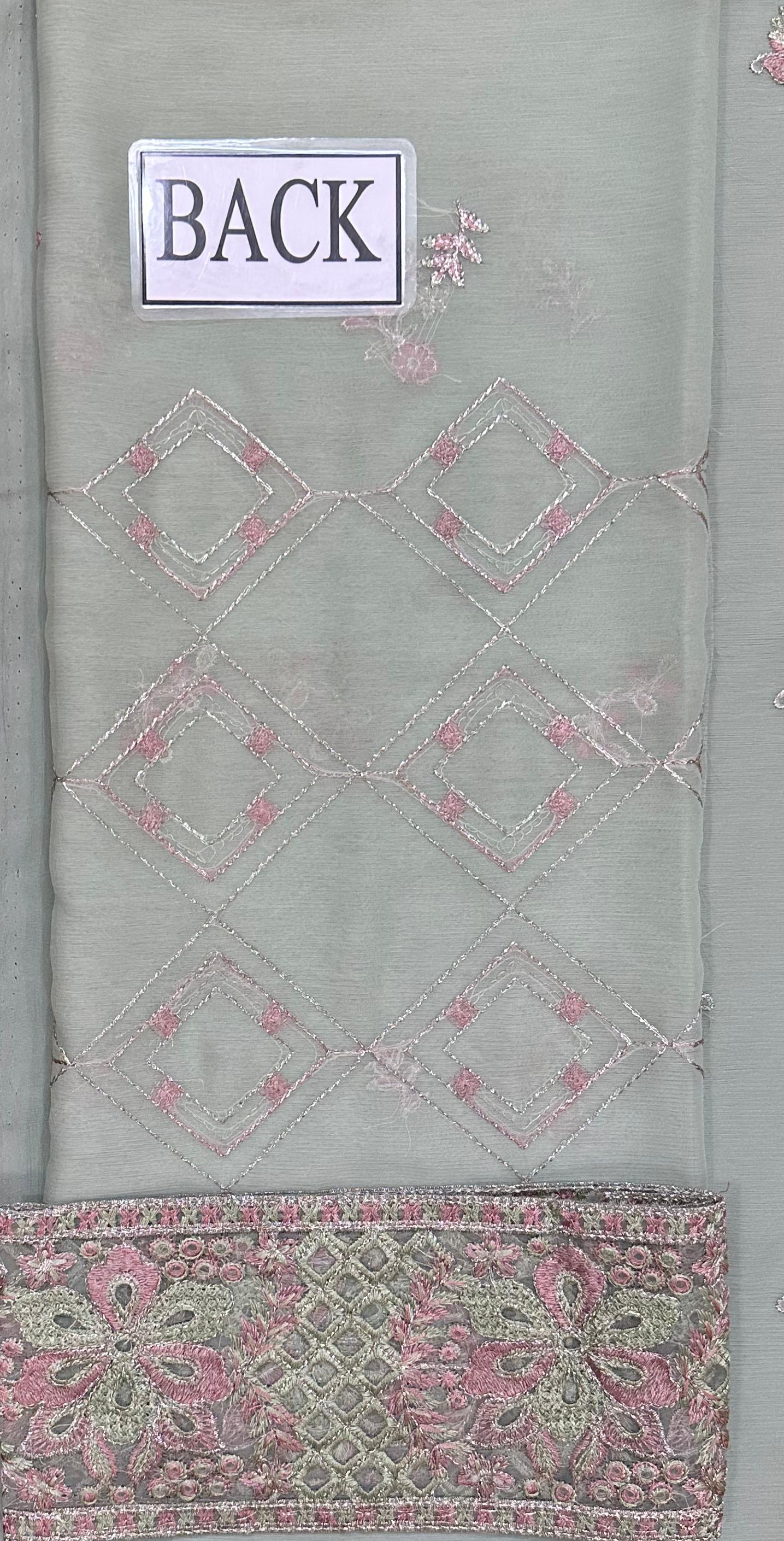 RAMSHA EMBROIDERED CHIFFON - 3 PC UNSTITCHED