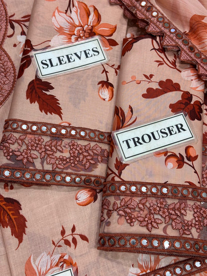ANEELA’S EMBROIDERED LAWN - 3 PC UNSTITCHED