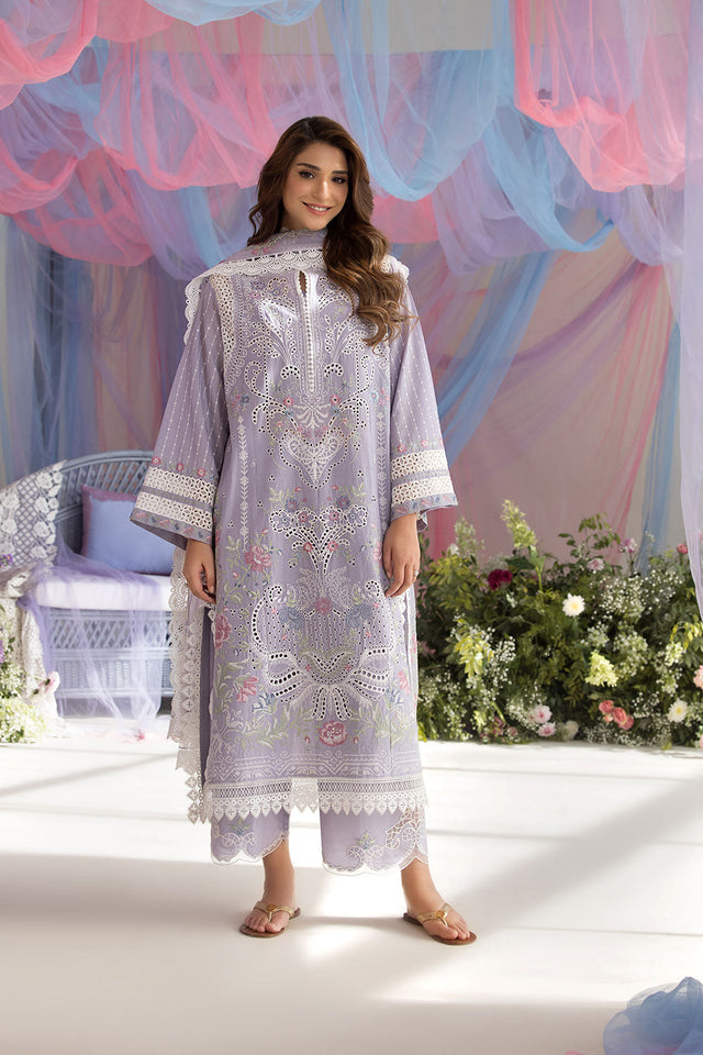 SOBIA NAZIR LUXURY EMBROIDERED CHIKANKARI LAWN - 3 PC UNSTITCHED
