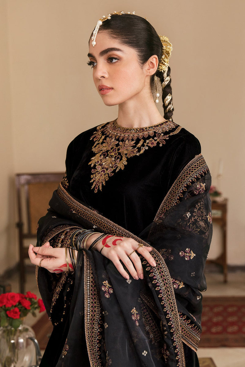 BAROQUE EMBROIDERED CHIFFON - 3 PC UNSTITCHED