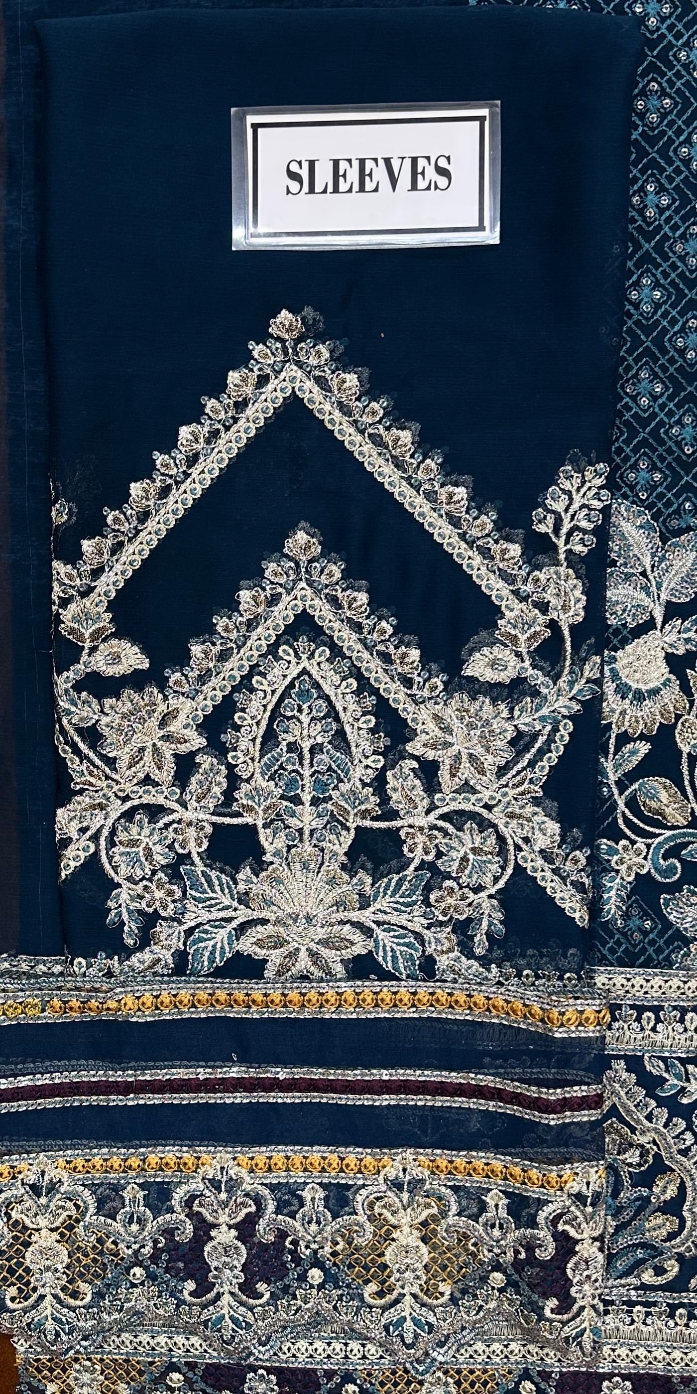 IMROZIA LUXURY EMBROIDERED CHIFFON - 3 PC UNSTITCHED