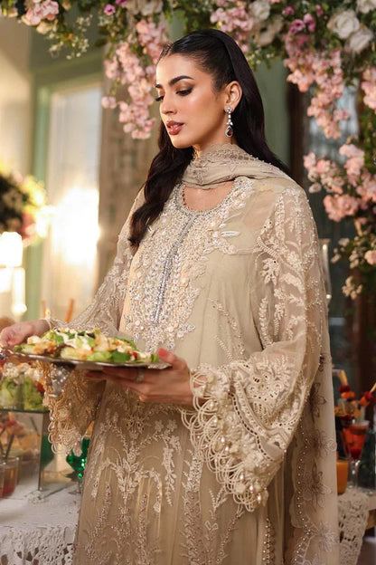 MARIA B PREMIUM EMBROIDERED CHIFFON - 3 PC UNSTITCHED