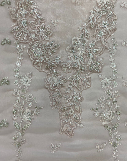 AZURE EMBROIDERED CHIFFON - 3 PC UNSTITCHED
