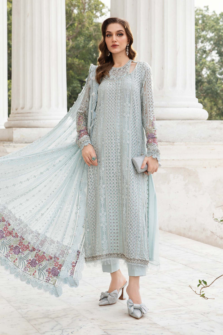 MARIA B LUXURY EMBROIDERED CHIFFON - 3 PC UNSTITCHED