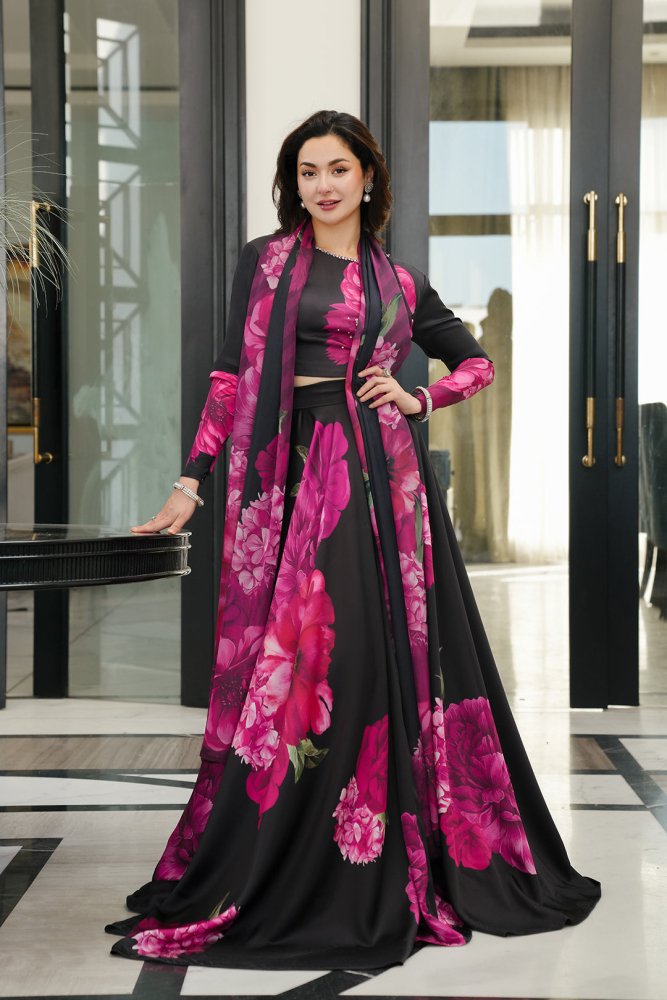 DIGITAL PRINTED SILK - 3 PC UNSTITCHED