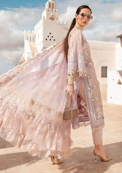 MARIA B EMBROIDERED LASER WORK LAWN - 3 PC UNSTITCHED