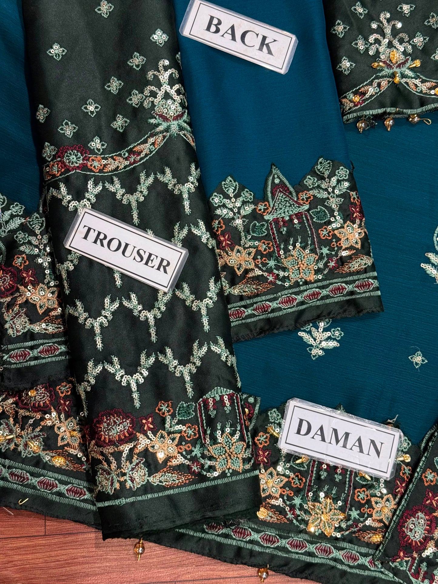 NUREH EMBROIDERED CHIFFON - 3 PC UNSTITCHED