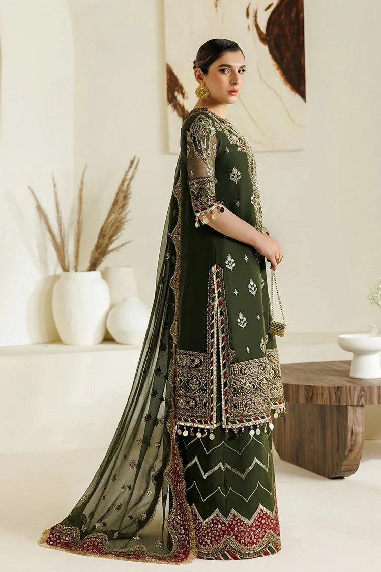 ALIZEH EMBROIDERED CHIFFON DRESS - 3 PC UNSTITCHED