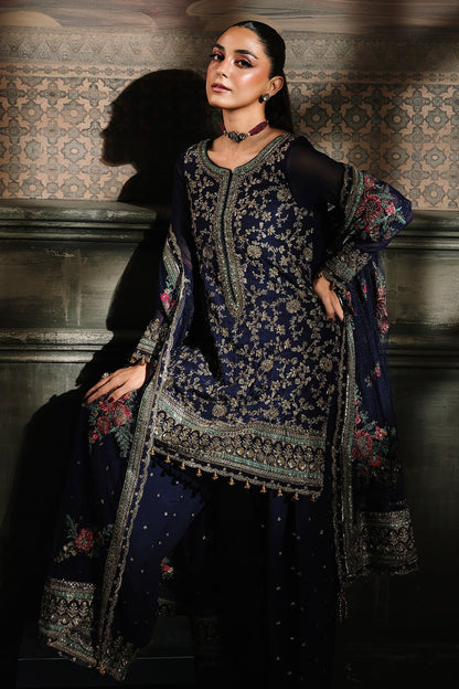 CHARIZMA LUXURY EMBROIDERED CHIFFON - 3 PC UNSTITCHED