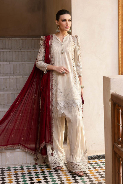 MARIA B LUXURY CHIKANKARI EMBROIDERED LAWN - 3 PC UNSTITCHED