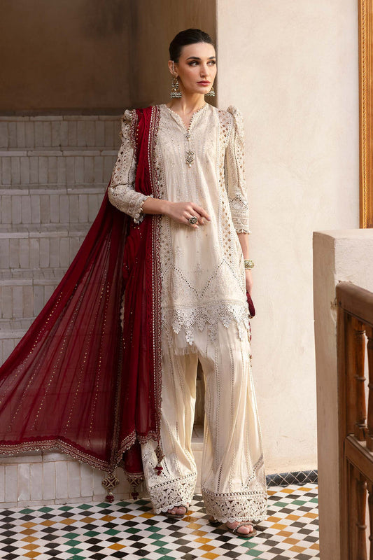 MARIA B LUXURY CHIKANKARI EMBROIDERED LAWN - 3 PC UNSTITCHED