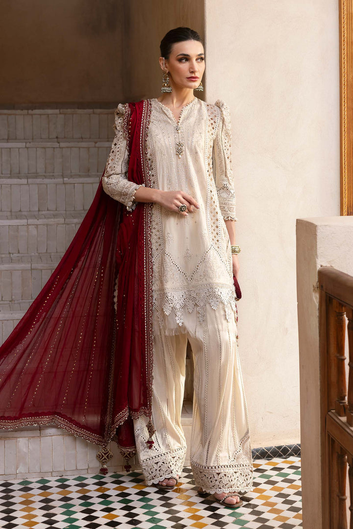 MARIA B LUXURY CHIKANKARI EMBROIDERED LAWN - 3 PC UNSTITCHED