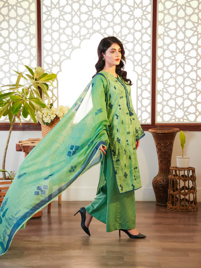 HOORAINS PRET EMBROIDERED LAWN - 3 PC STITCHED